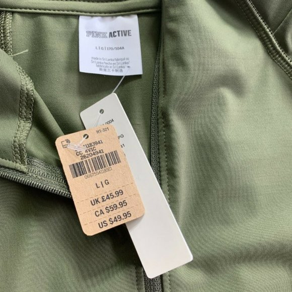 NWT Victoria's Secret Pink Active 1/4 Zip Pull Over | Large - Picture 6 of 12